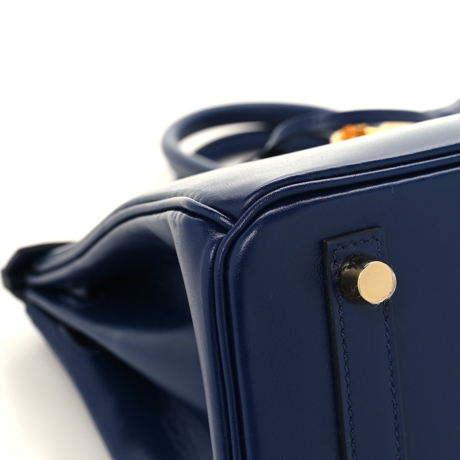 Hermes Tadelakt Birkin 25 Bleu Saphir 8 of 12