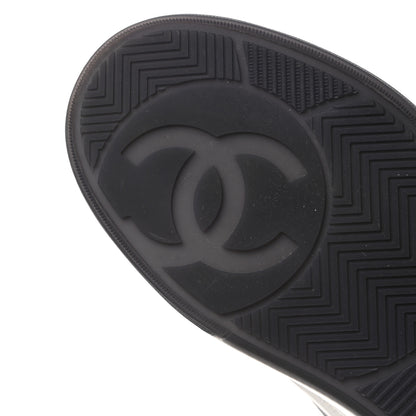 Chanel Calfskin CC Womens Sneakers 36 White Black 9 of 10