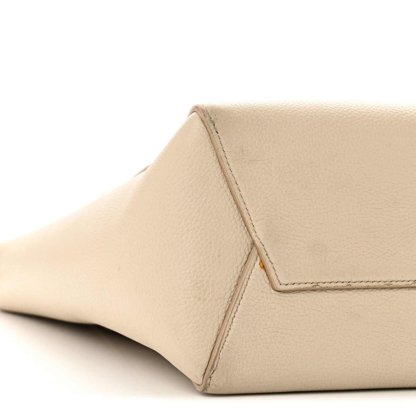 Soft Grained Calfskin Small Sangle Bucket Bag Light Taupe