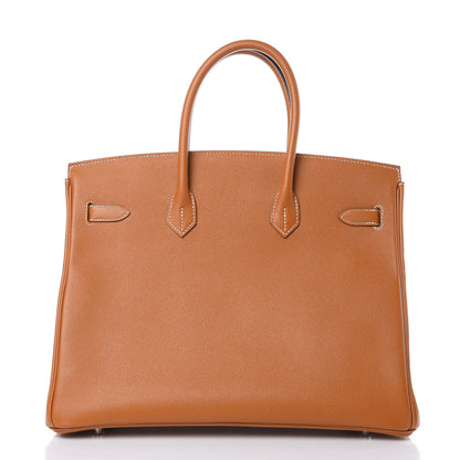 Hermes Epsom Birkin 35 Toffee 4 of 31