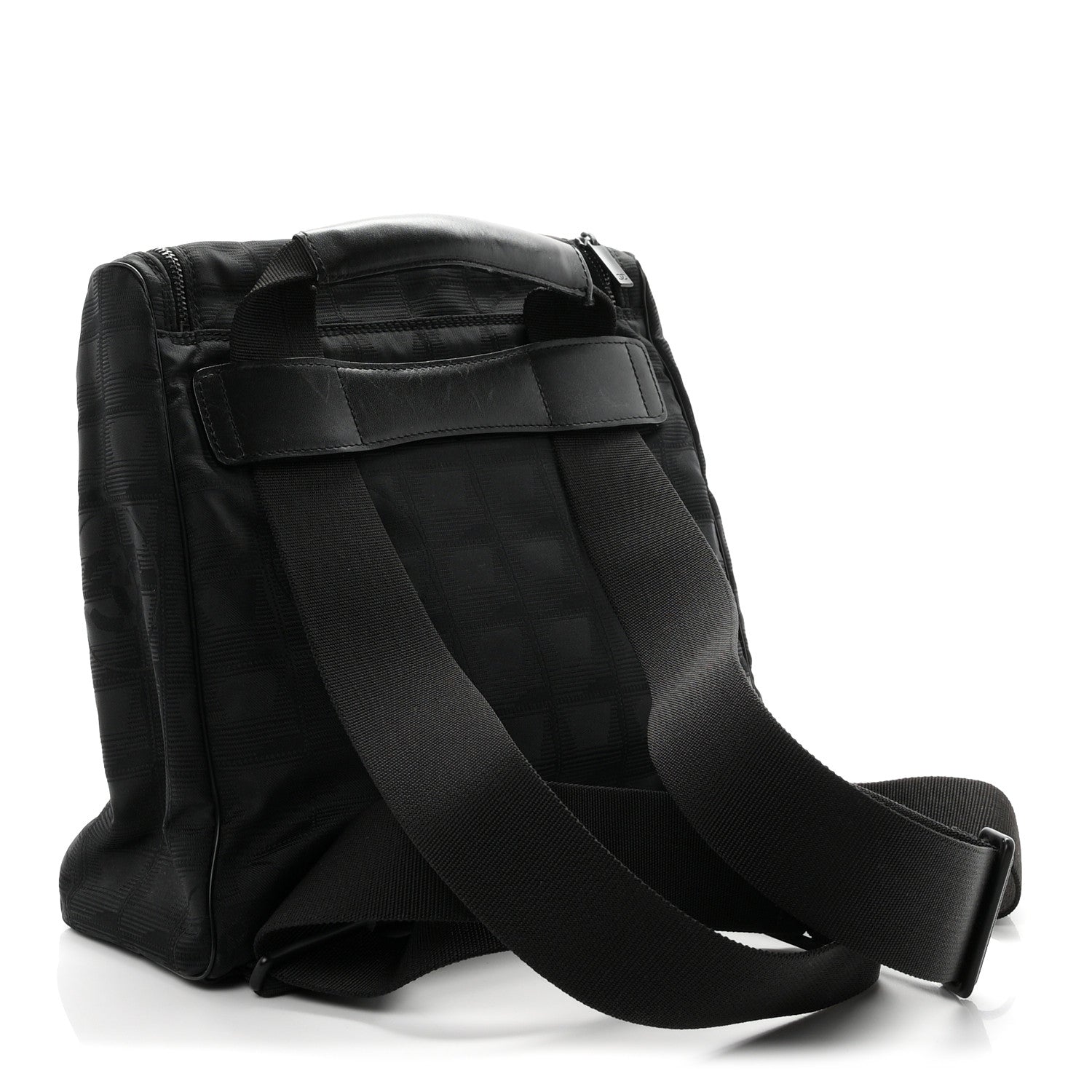 Chanel Nylon Travel Backpack Black 2 of 9