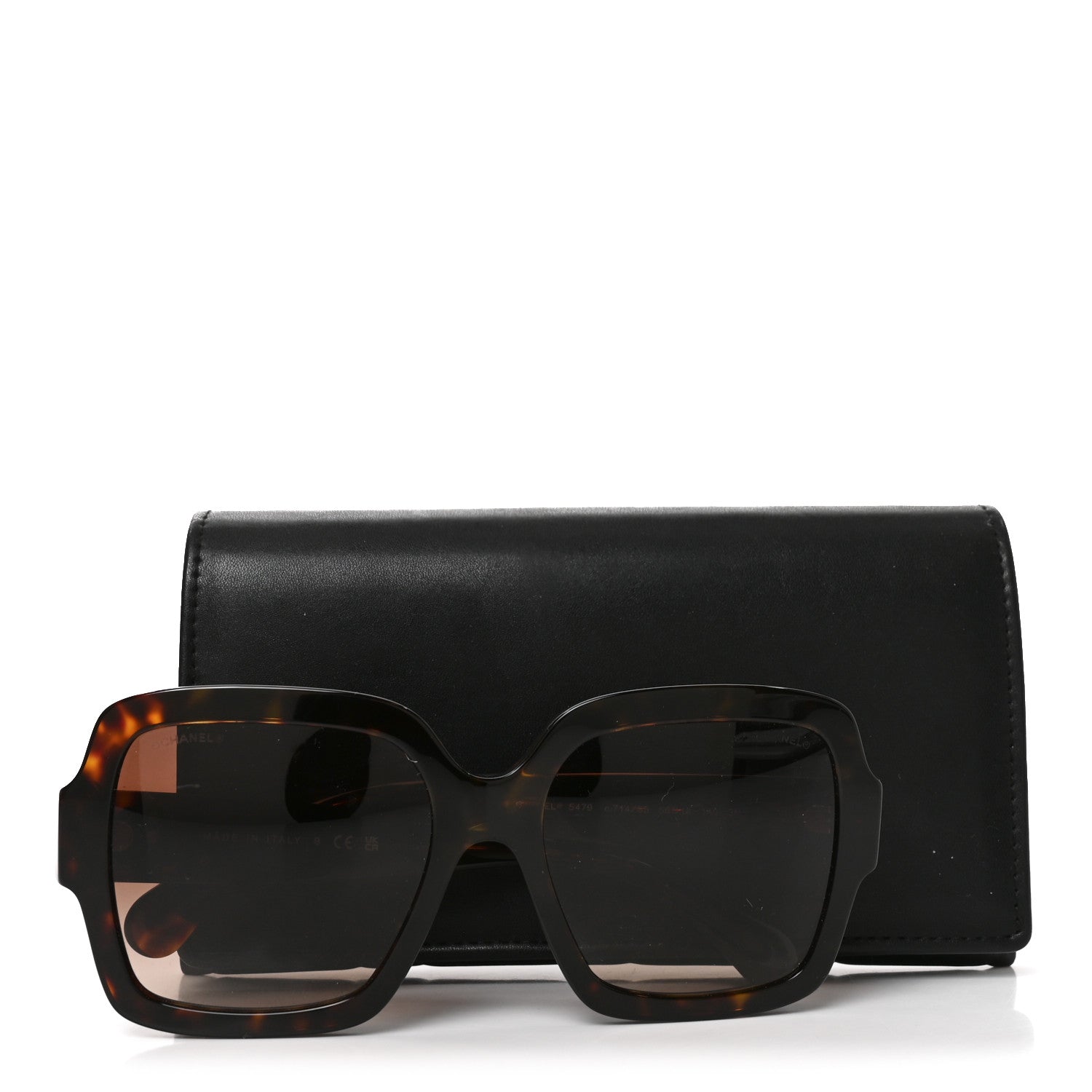 Chanel Acetate Square CC Sunglasses 5478 Tortoise 7 of 7