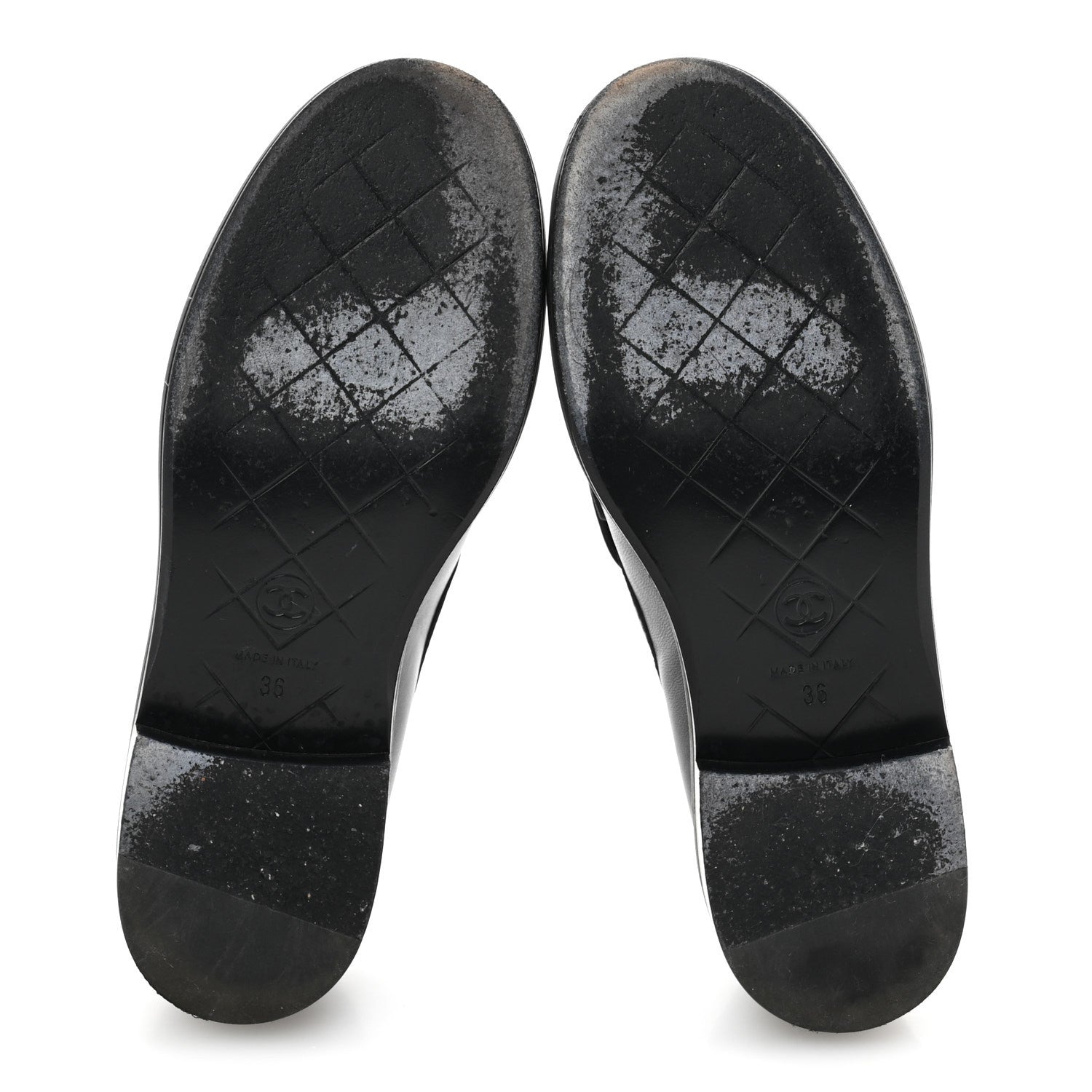 Chanel Lambskin Quilted CC Turnlock Loafers 36 Black 6 of 11