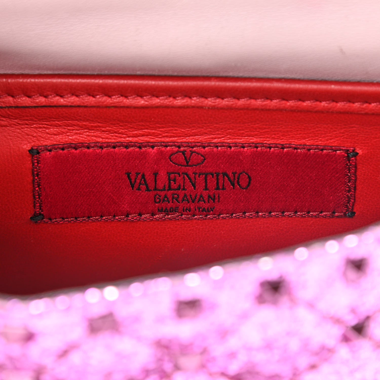 Valentino Garavani Glitter Mini Rockstud Spike Shoulder Bag Water Lilac 7 of 13