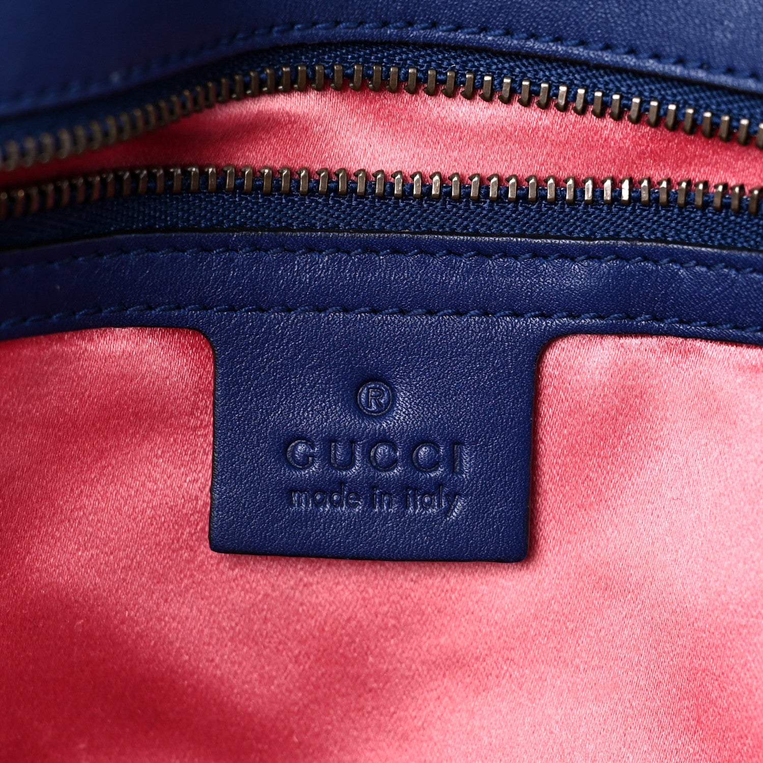 Gucci Velvet Matelasse Medium GG Marmont Shoulder Bag Cobalt Blue 13 of 26