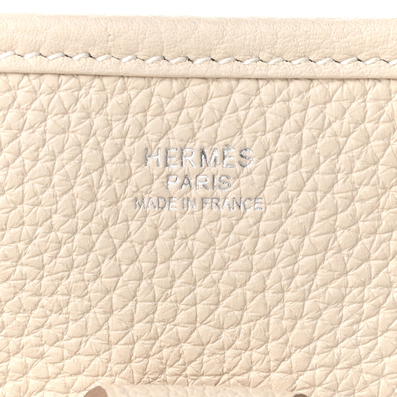 Hermes Taurillon Clemence Evelyne III PM Craie 6 of 9
