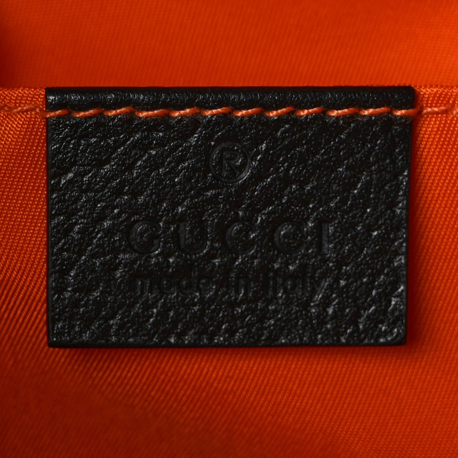 Gucci Econyl Nylon Monogram Off The Grid Messenger Orange Black 5 of 8