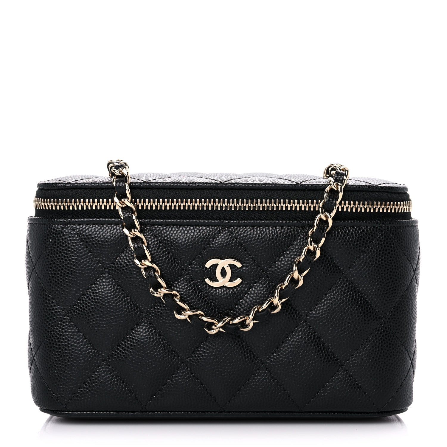 Chanel Caviar Quilted Small Vanity Case With Chain Black 1 of 11