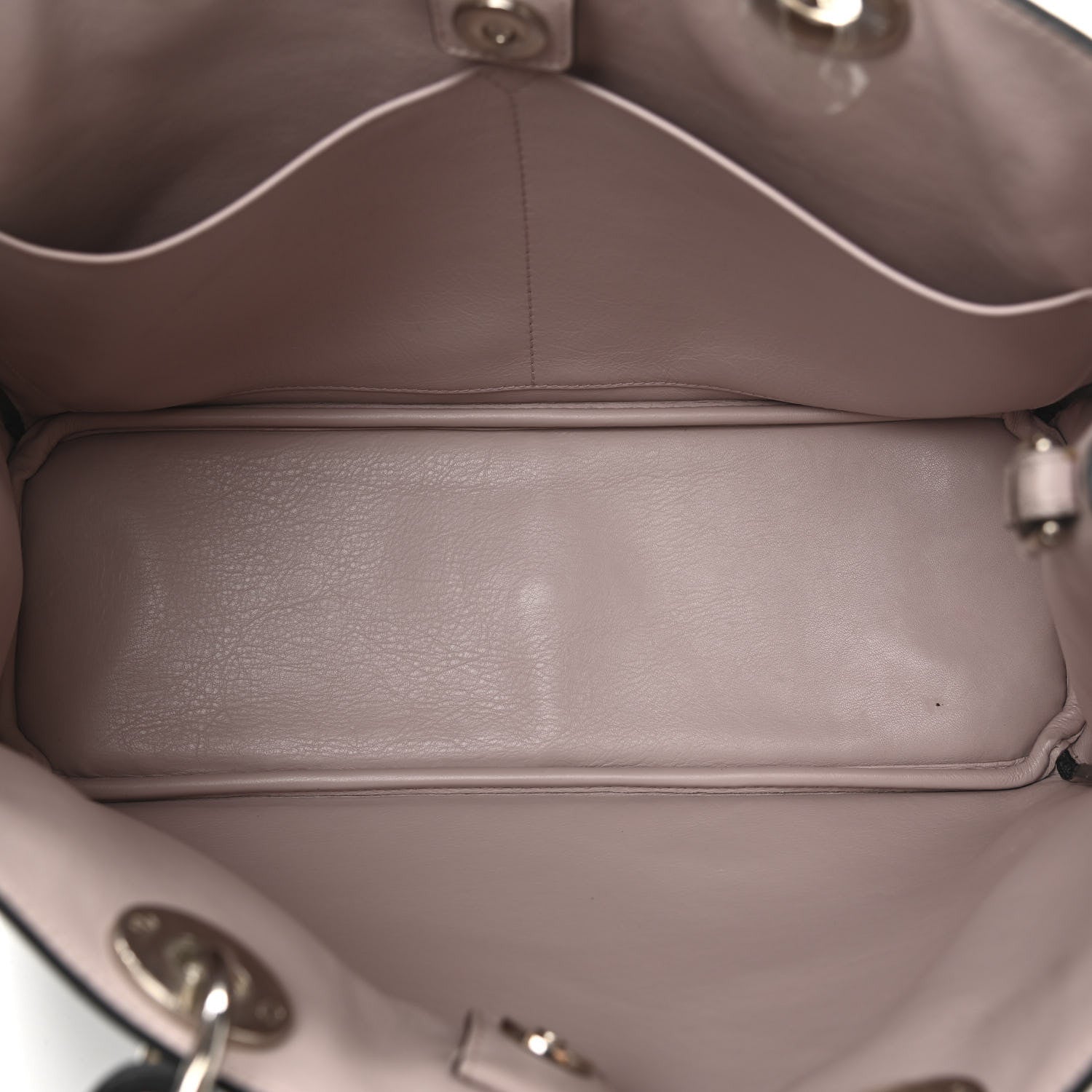 Christian Dior Smooth Calfskin Medium Diorissimo Tote Black Rose Poudre 5 of 12