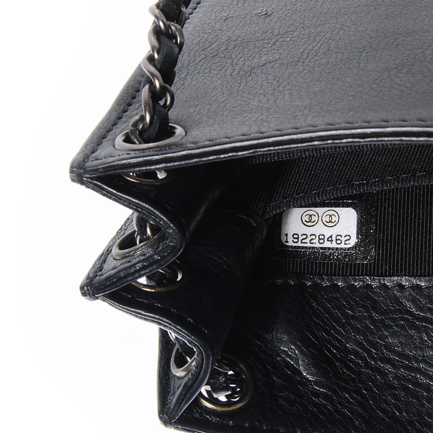 Calfskin Crossbody CC Phone Holder Black