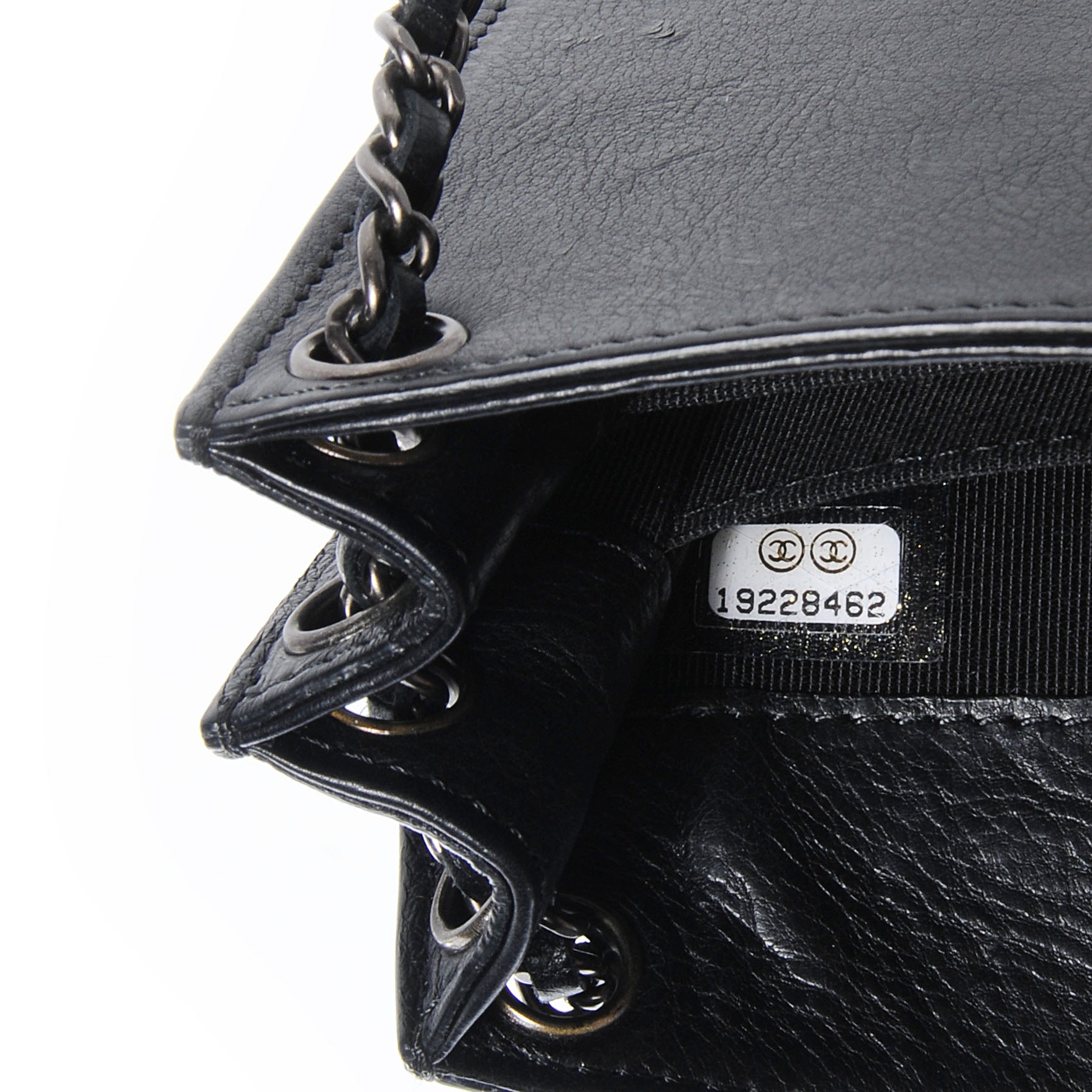 Chanel Calfskin Crossbody CC Phone Holder Black 6 of 7