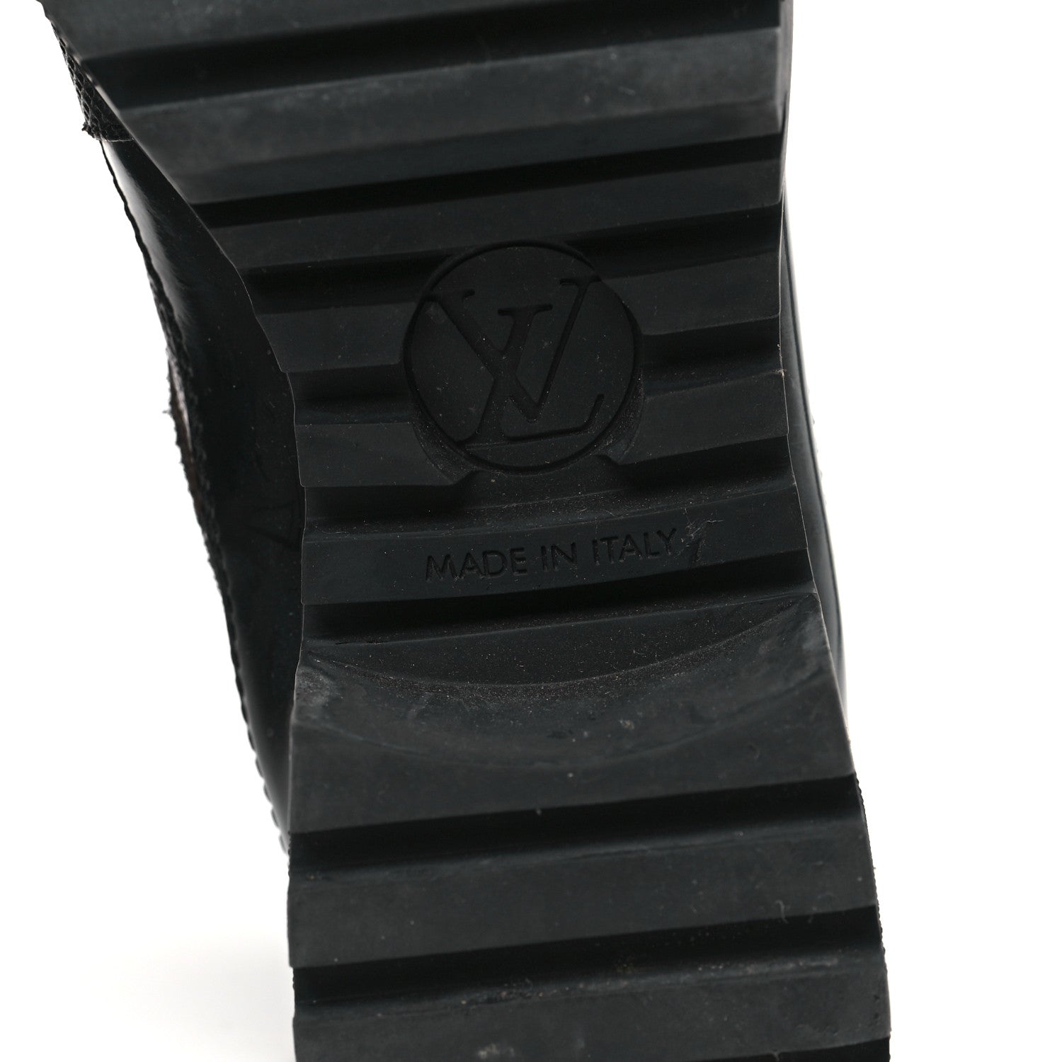 Louis Vuitton Suede Calfskin Monogram World Tour Platform Desert Boots 38 Black 7 of 8