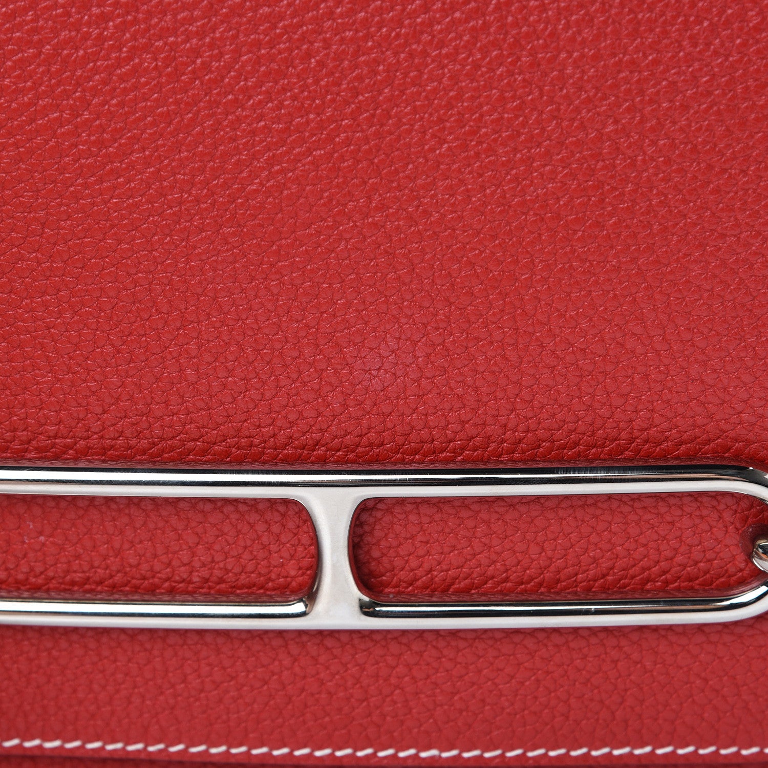 Hermes Taurillon Clemence Sac Roulis 23 Rouge Casaque 7 of 11