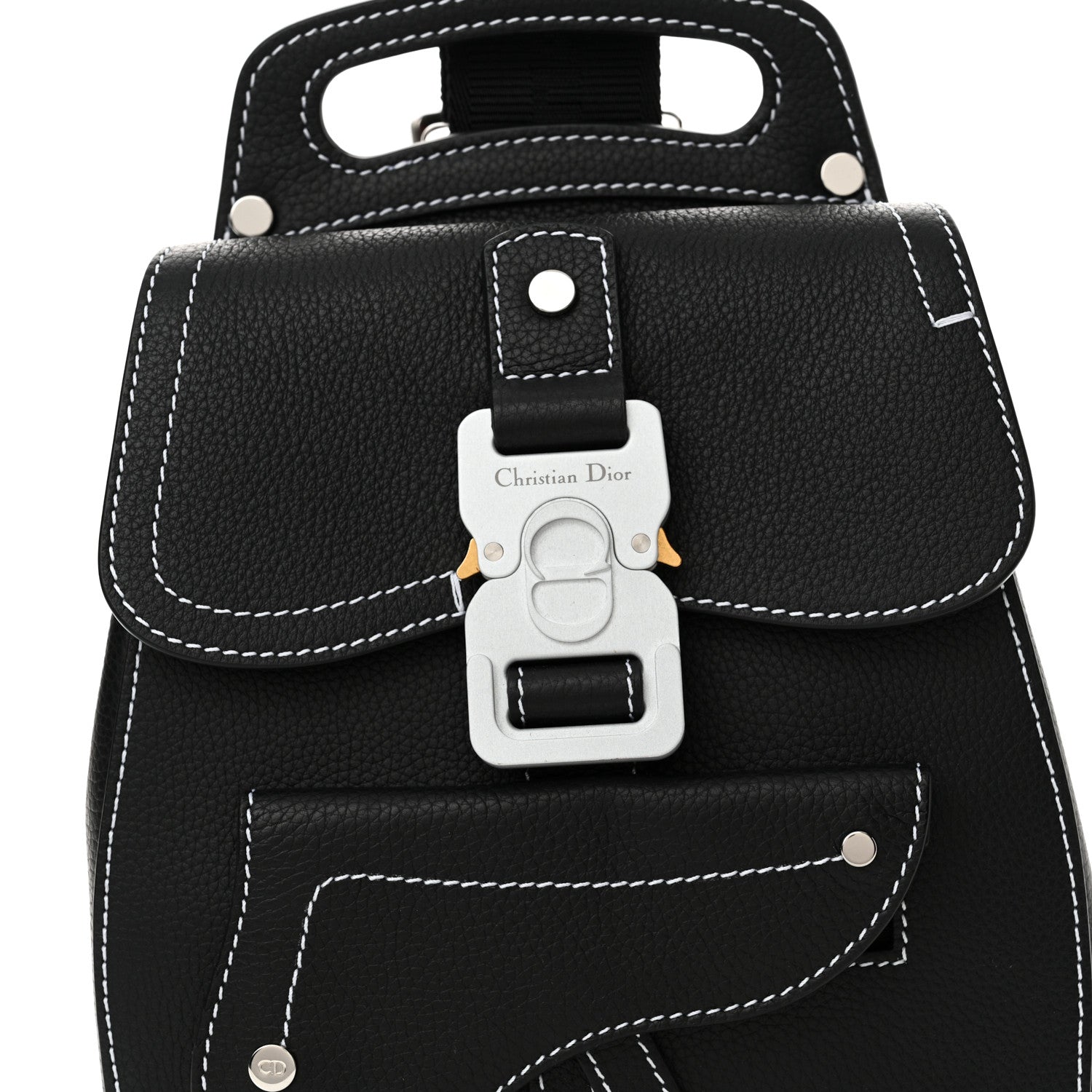 Christian Dior Grained Calfskin Mini Gallop Sling Bag Black 8 of 10