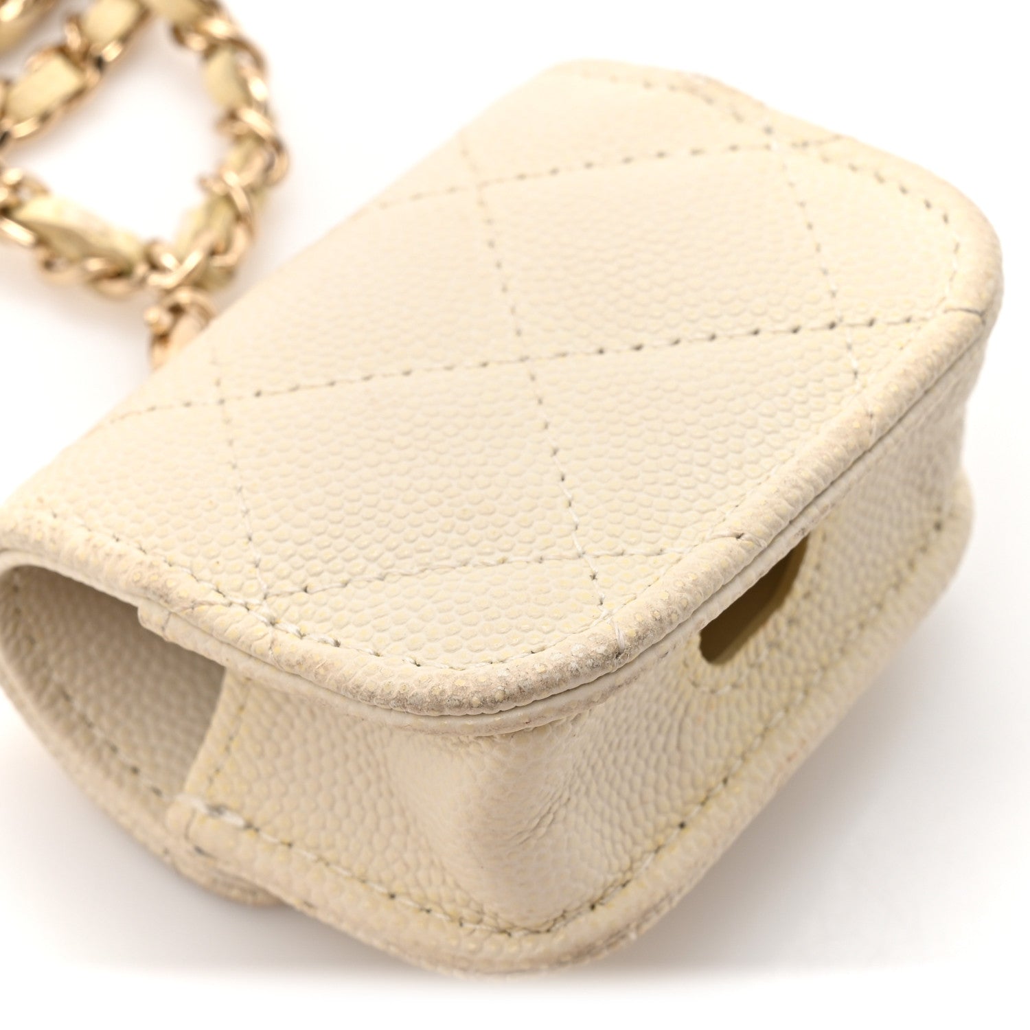 Chanel Caviar Quilted Airpods Pro Case White 12 of 12