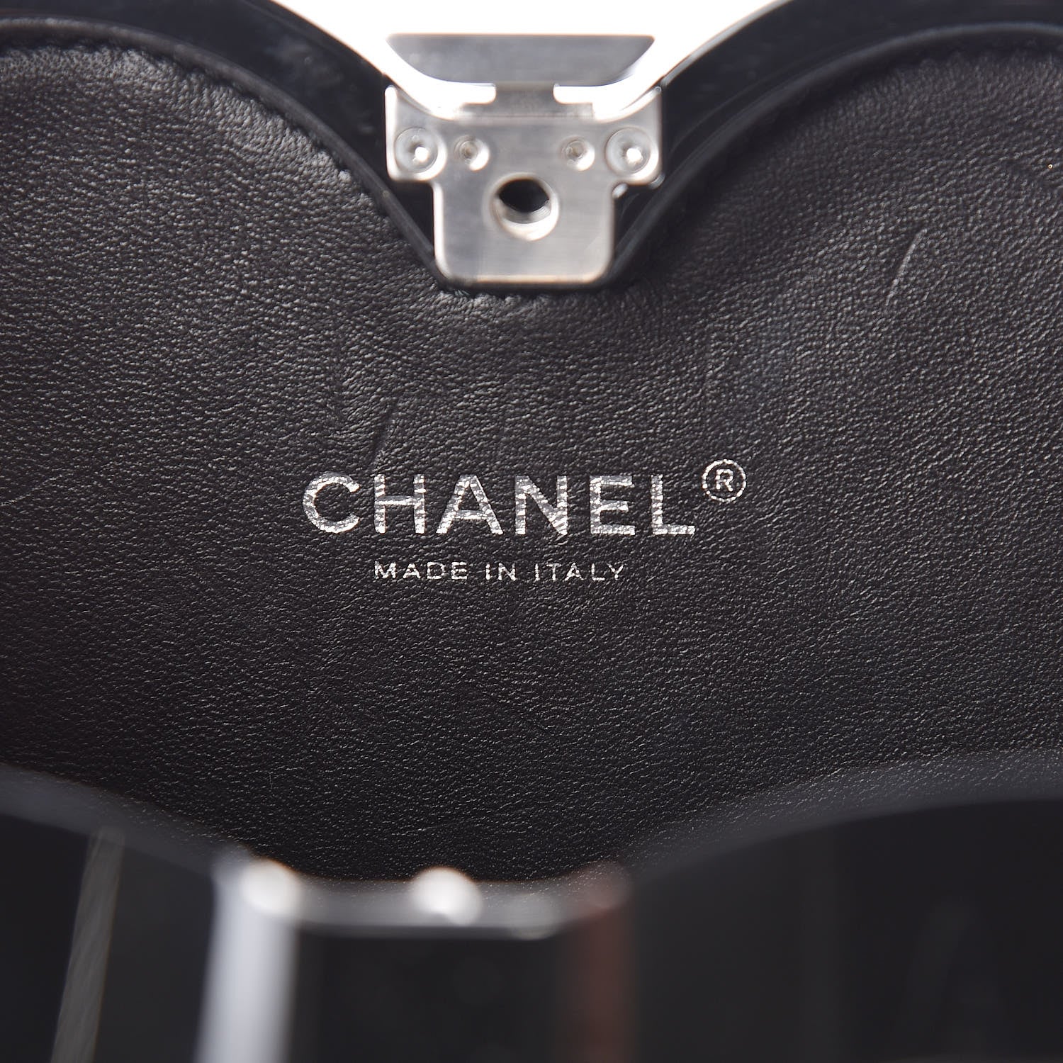 Chanel Plexiglass Crystal Buonasera Film Projector Minaudiere Clutch Black 9 of 13