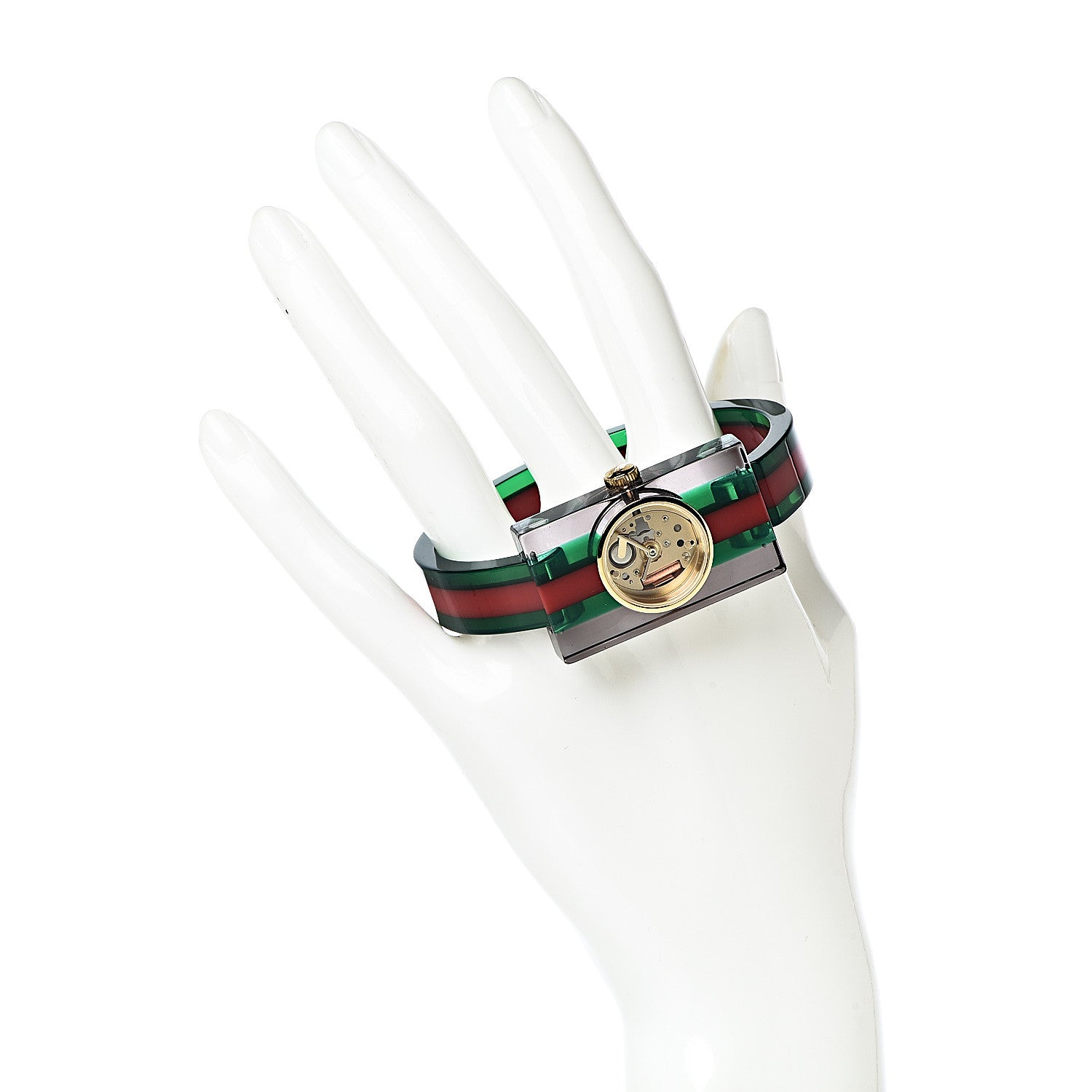 Gucci Stainless Steel Plexiglass 24mm Quartz Watch 2 of 8