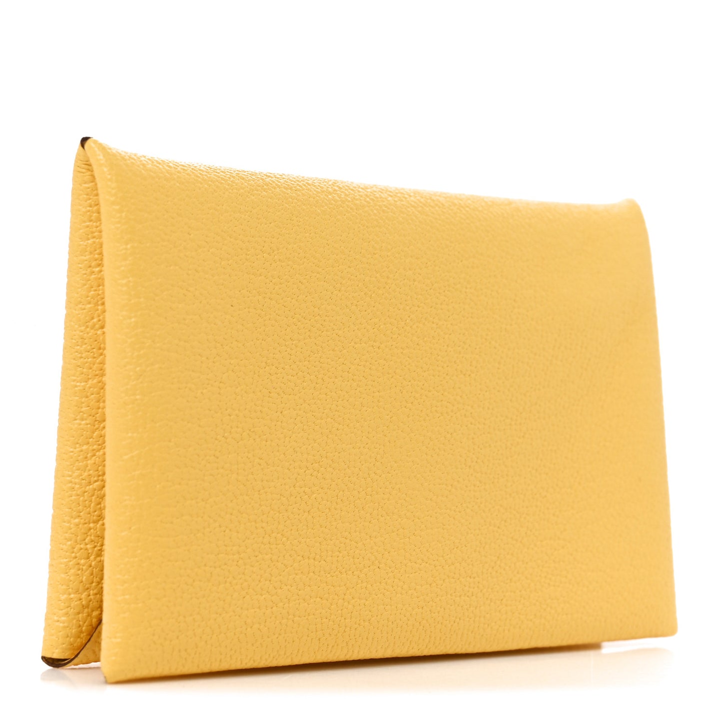 Chevre Mysore Calvi Card Case Jaune Citron