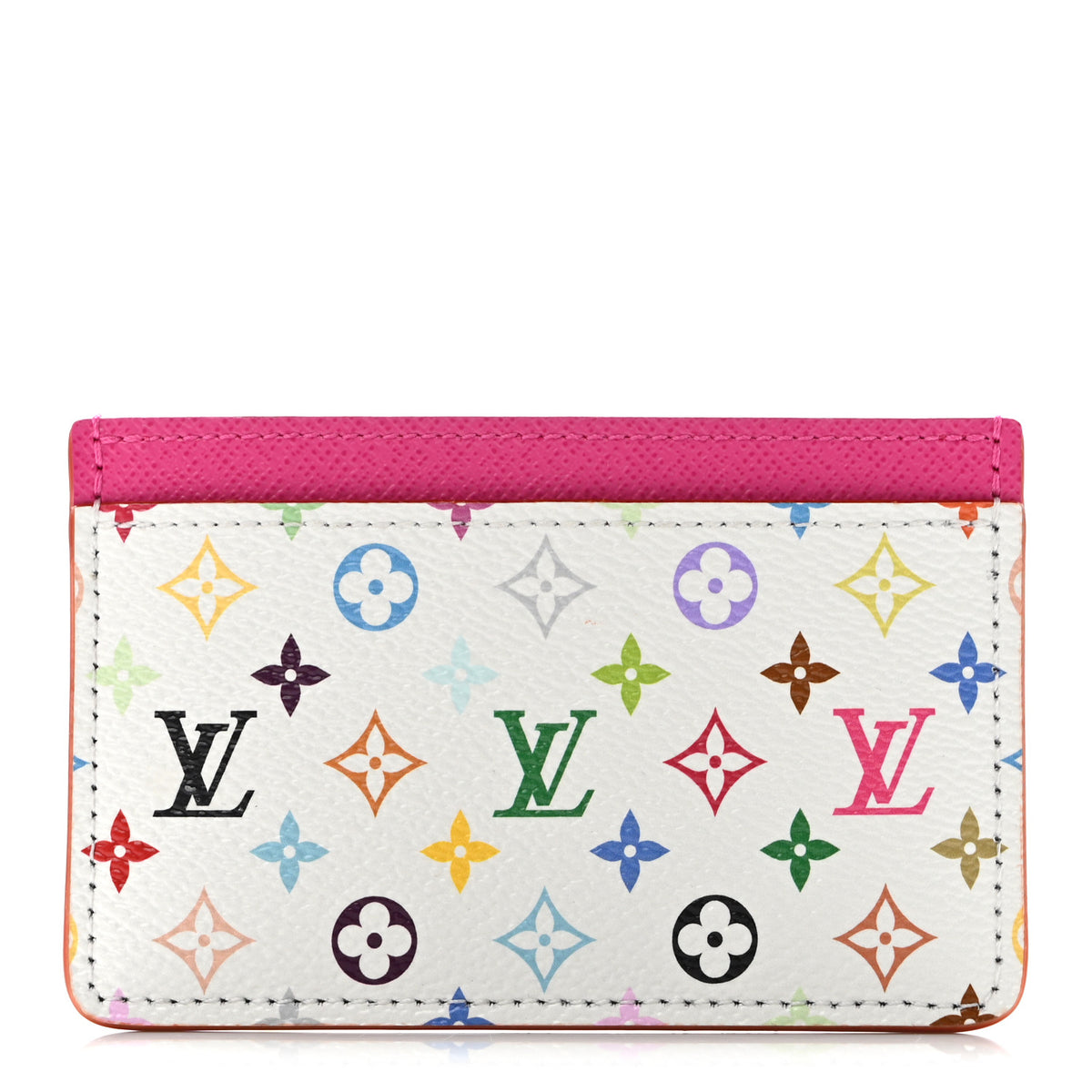 LV X TM Monogram Multicolor Card Holder Kawaii Pink