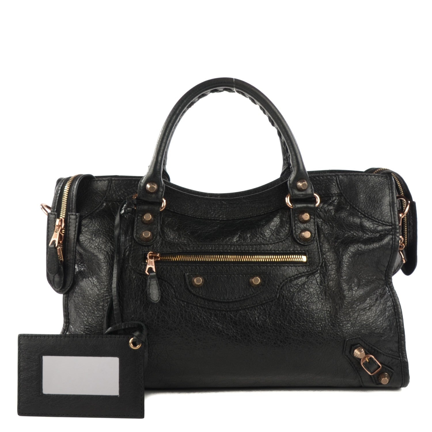 Balenciaga Agneau Giant 12 Rose Gold Hardware City Black 1 of 8
