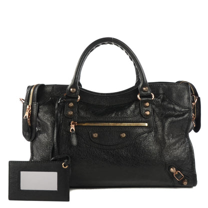 Balenciaga Agneau Giant 12 Rose Gold Hardware City Black 1 of 8