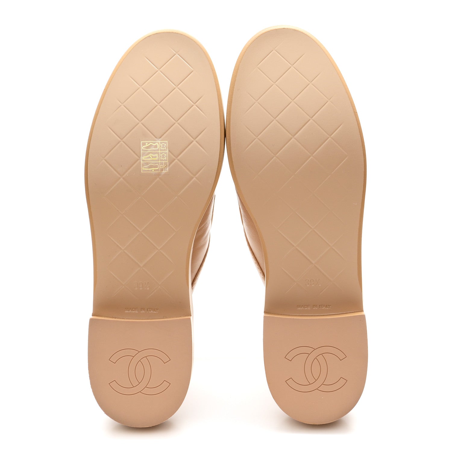 Chanel Lambskin Quilted CC Turnlock Mules 39.5 Light Beige 6 of 10