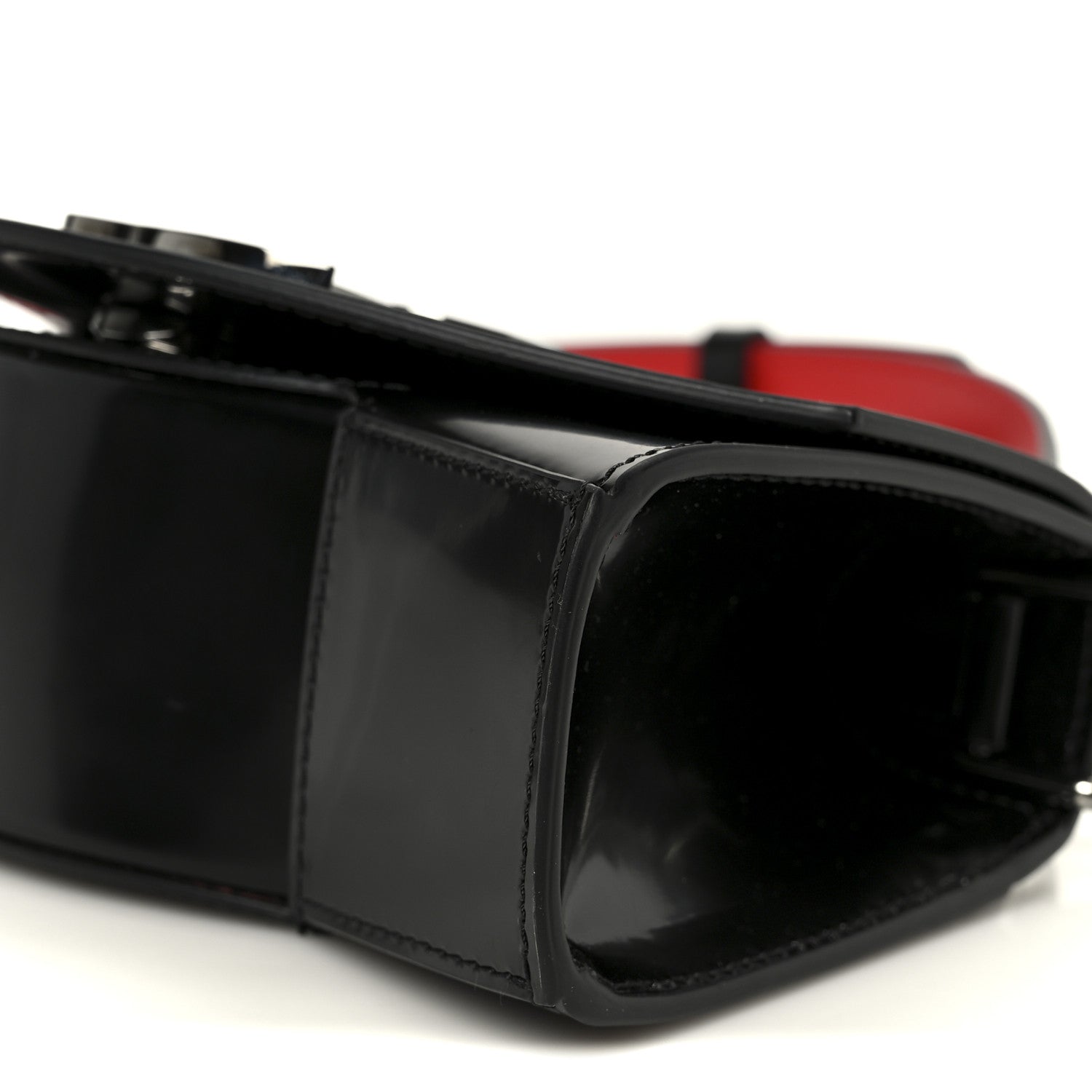 Christian Louboutin Abrasivato Calfskin Loubi54 Clutch Black Gun Metal 10 of 10