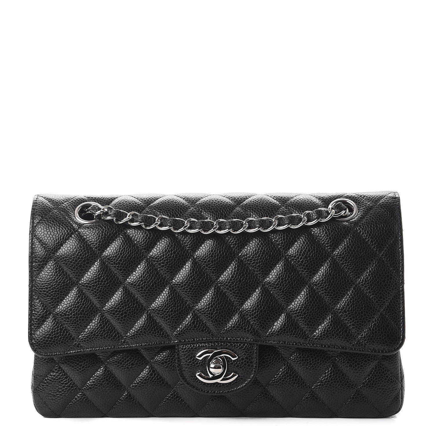 Chanel Caviar Quilted Medium Double Flap Black 1 of 7