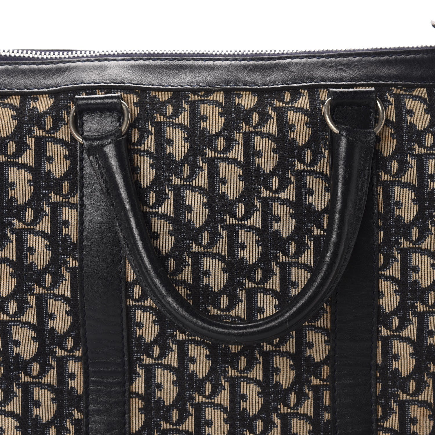 Christian Dior Monogram Boston Navy Blue 12 of 19