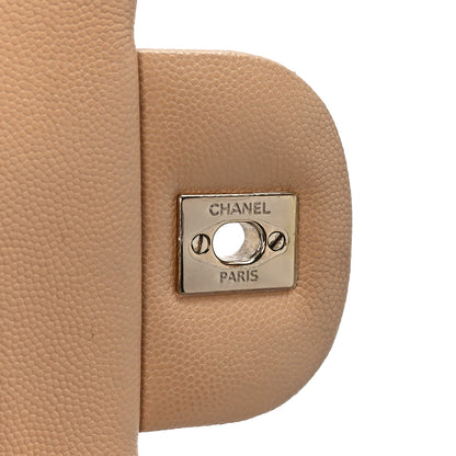 Chanel Caviar Quilted Jumbo Double Flap Beige 8 of 13