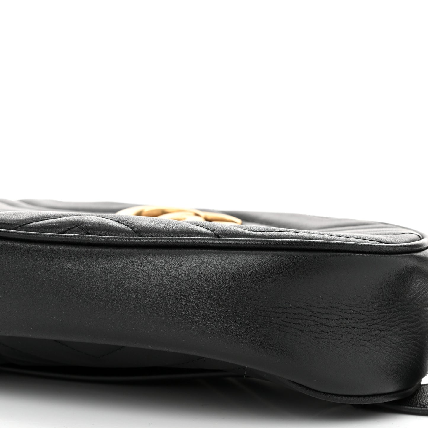 Calfskin Matelasse GG Marmont Belt Bag 85 34 Black