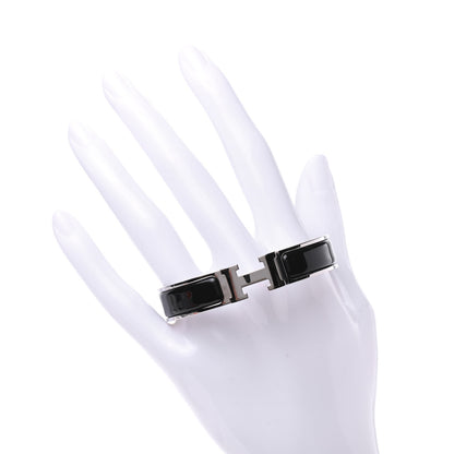 Hermes Enamel Narrow Clic Clac H Bracelet PM Black 2 of 5