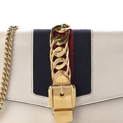 Gucci Calfskin Super Mini Sylvie Chain Shoulder Bag White 12 of 12