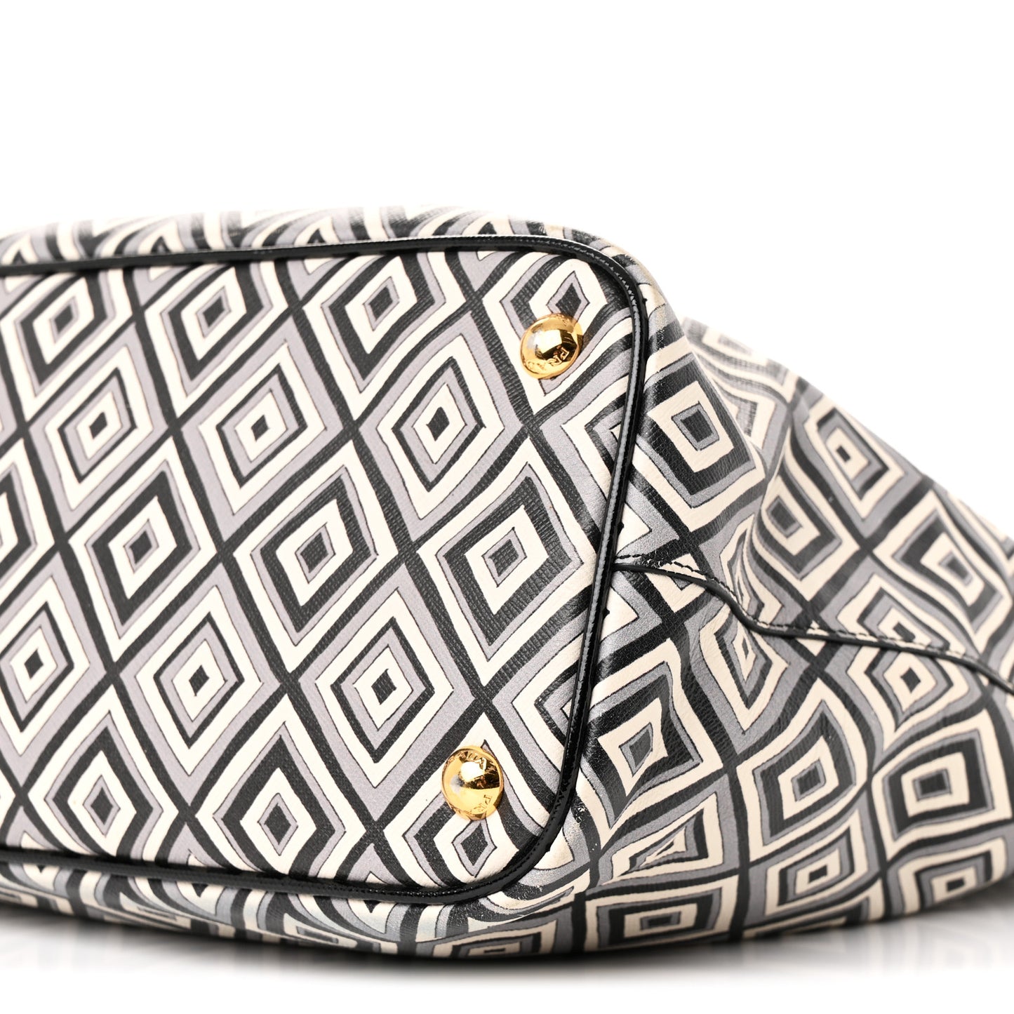 Saffiano Diamond Print Tote Multicolor