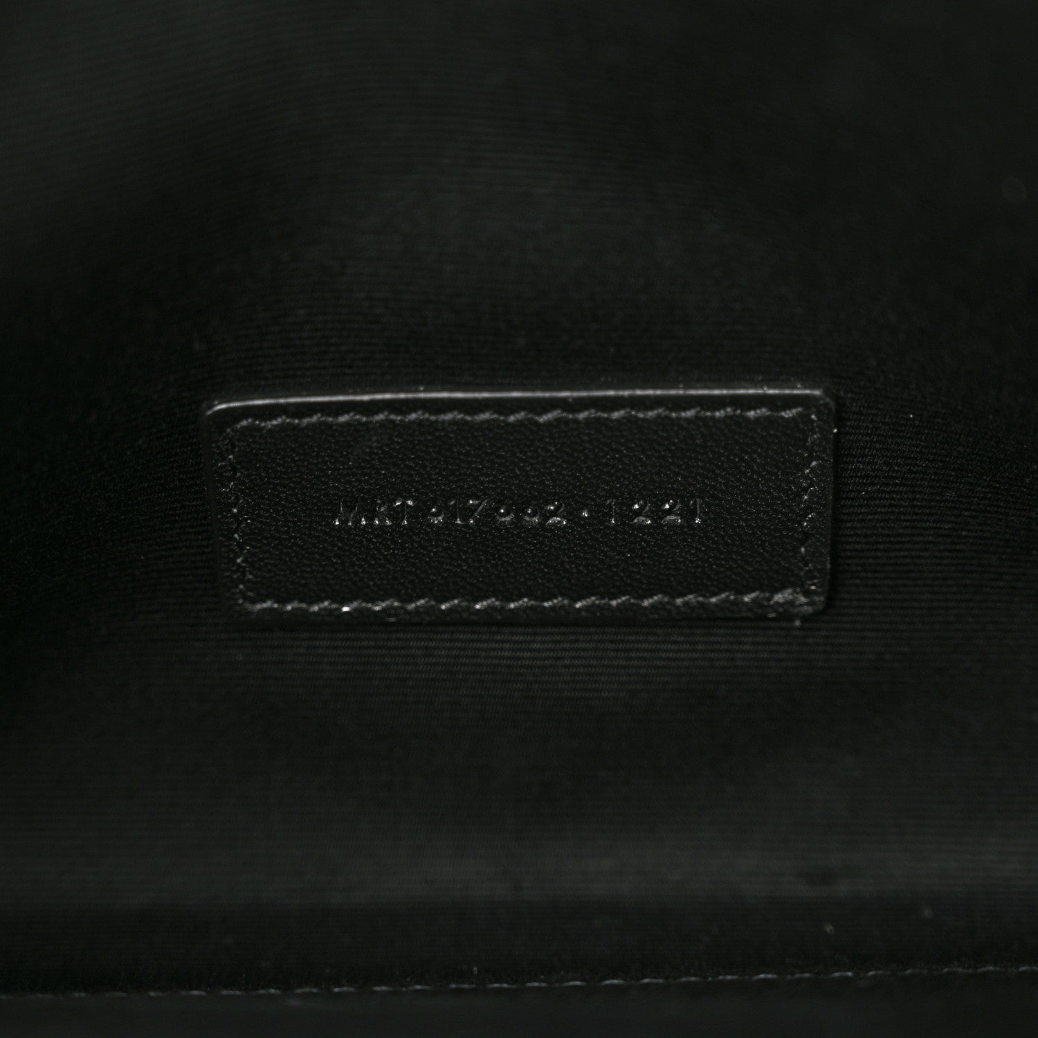 Saint Laurent Grain De Poudre Matelasse Chevron Monogram Envelope Clutch Black 7 of 8