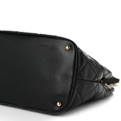 Chanel Caviar Quilted CC Timeless Soft Tote Black 10 of 10