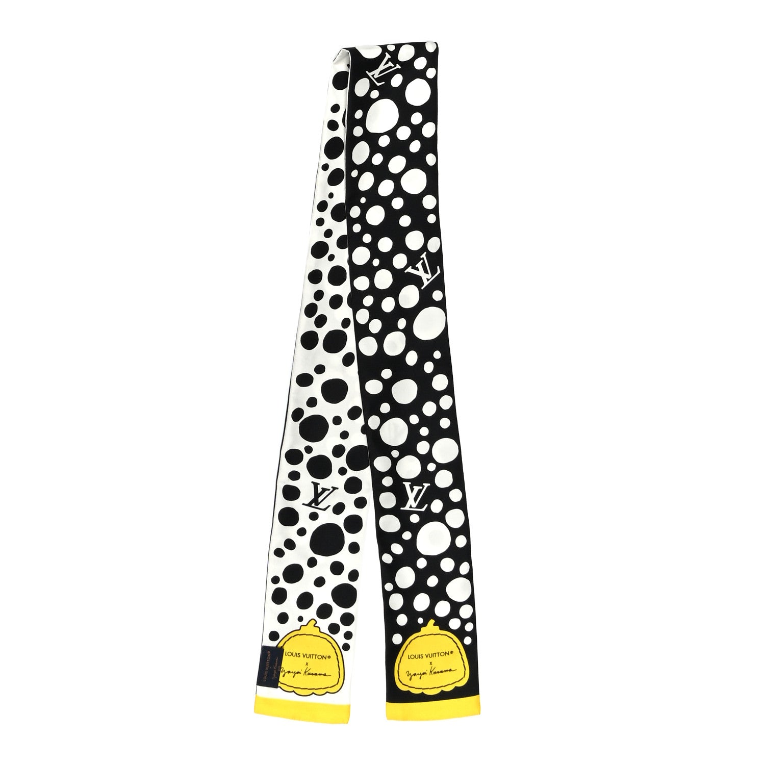 Louis Vuitton LV x YK Infinity Dots Bandeau Black Yellow White 2 of 4