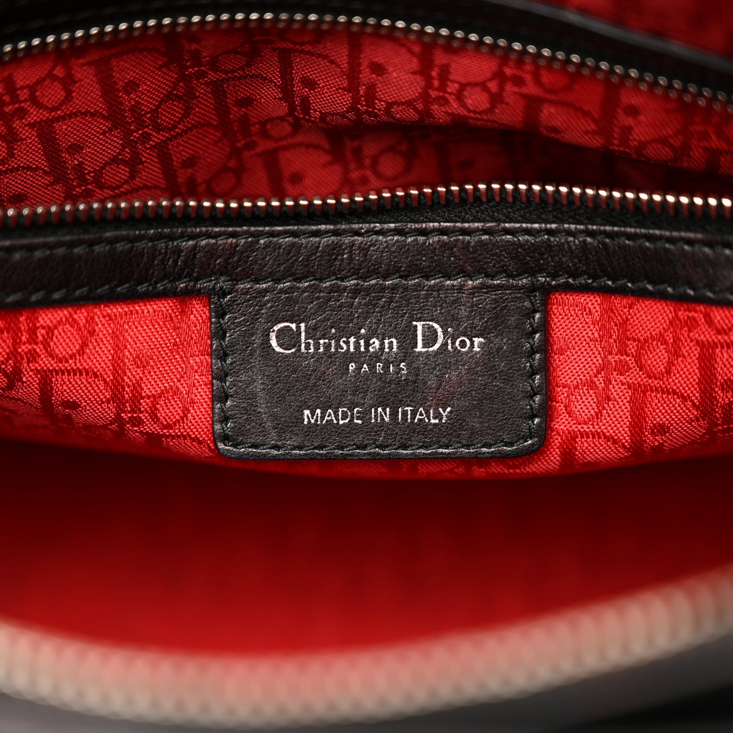 Christian Dior Lambskin Cannage Large Lady Dior Black 6 of 16
