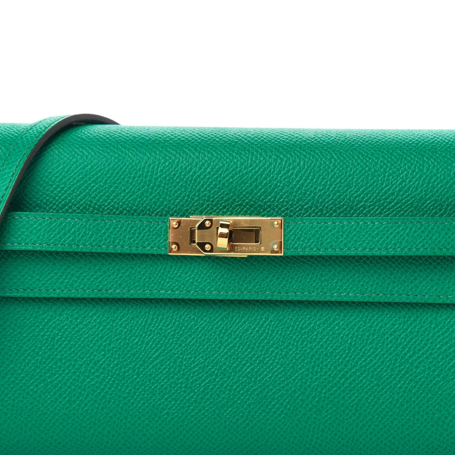 Epsom Kelly Wallet To Go Vert Jade Bleu Brume