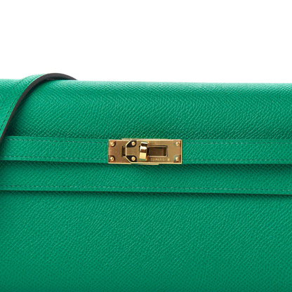 Hermes Epsom Kelly Wallet To Go Vert Jade Bleu Brume 9 of 10