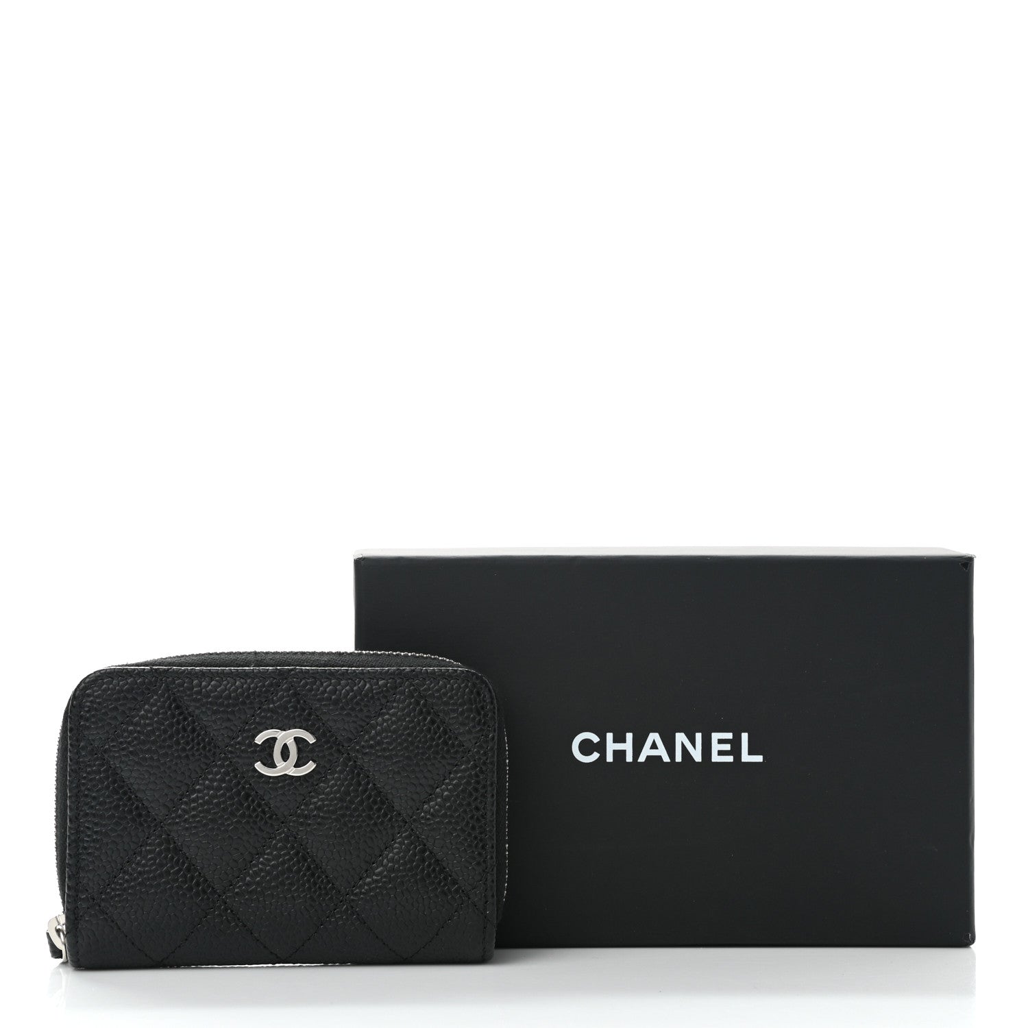 Chanel Caviar Quilted Classic Zipped Coin Purse Black 8 of 8