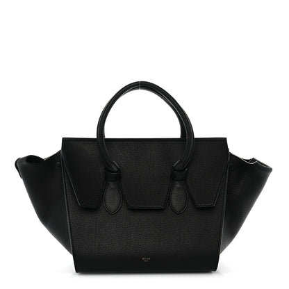 Celine Crisped Calfskin Mini Tie Knot Tote Black 1 of 13