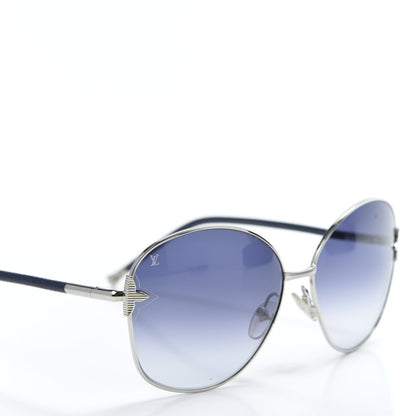 Louis Vuitton Monogram Viola Round Sunglasses Z0465U Navy 7 of 8
