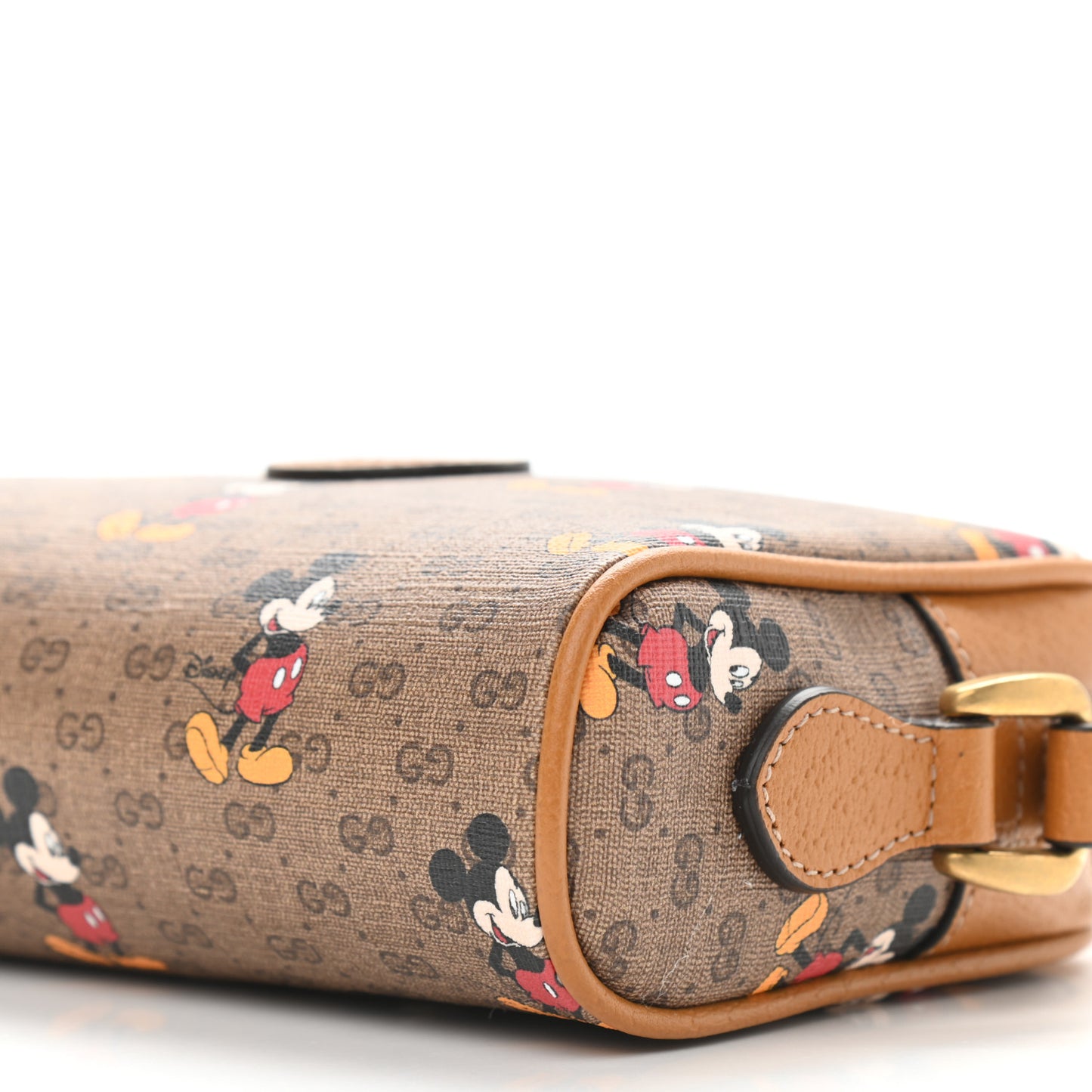 X DISNEY Mini Vintage GG Supreme Monogram Mickey Mouse Shoulder Bag Beige Vintage Sun Oil