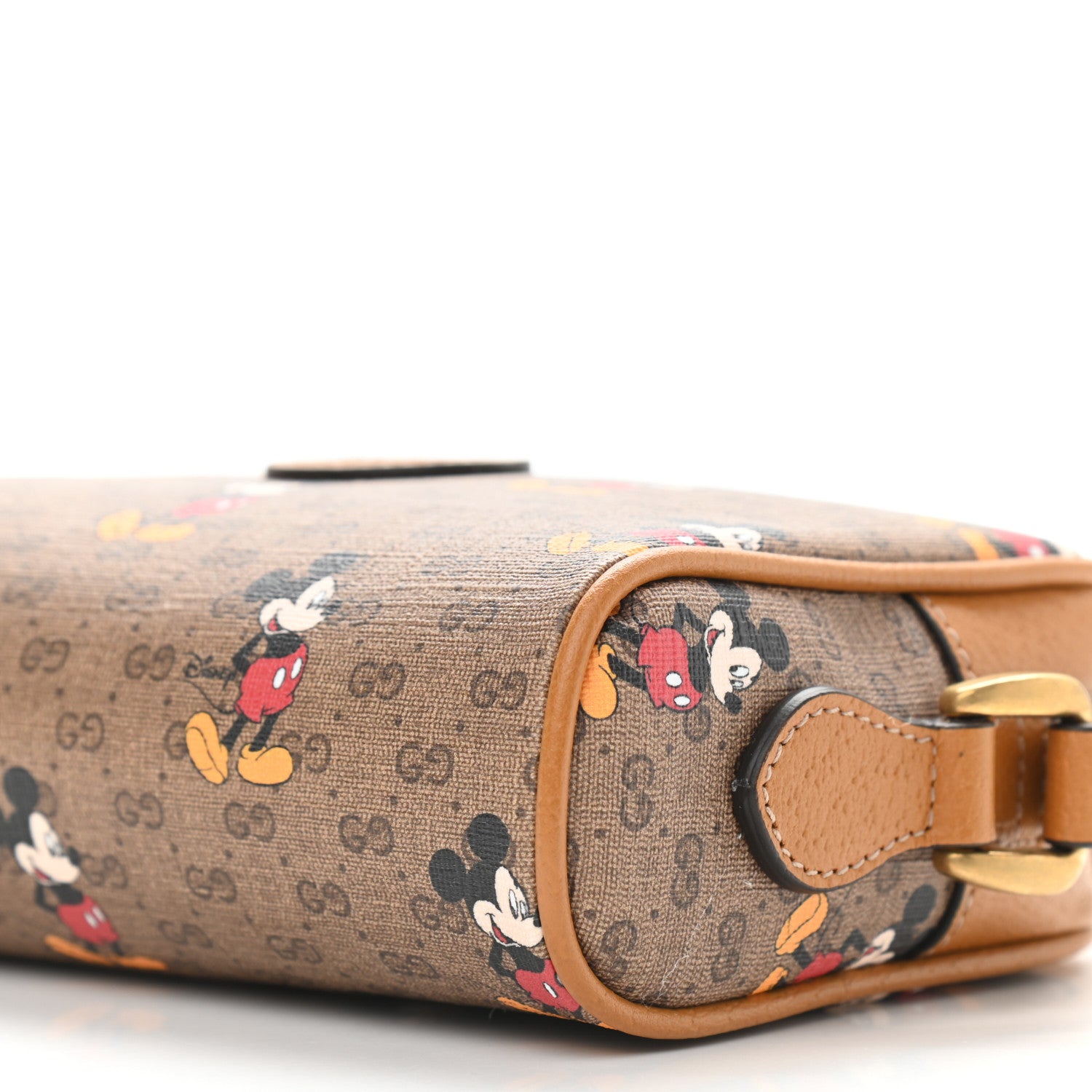 Gucci X DISNEY Mini Vintage GG Supreme Monogram Mickey Mouse Shoulder Bag Beige Vintage Sun Oil 9 of 9