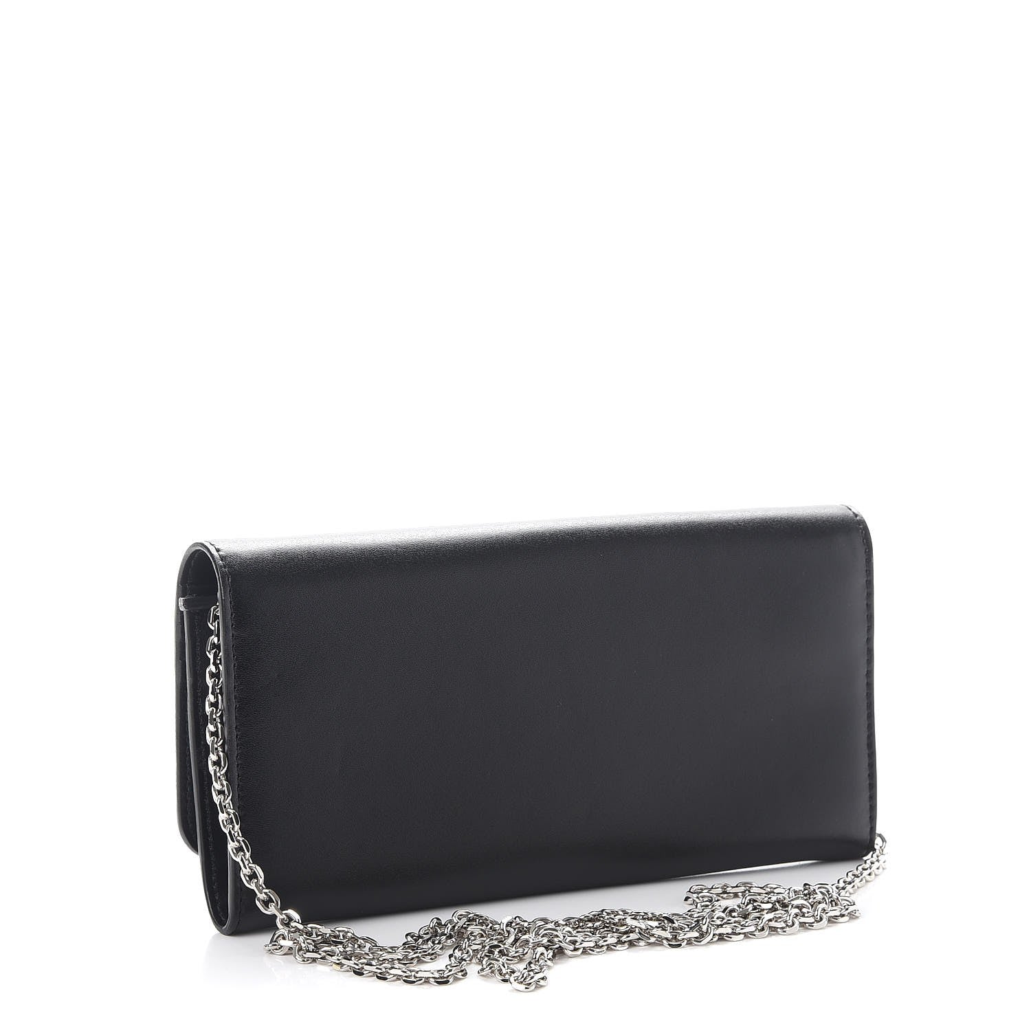 Fendi Vitello Liberty Fun Fair Studded Continental Wallet On Chain Black Multicolor 3 of 7