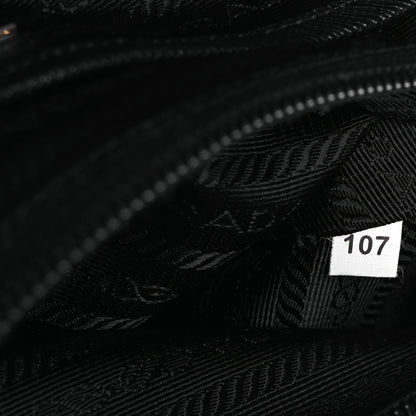 Prada Tessuto Nylon Saffiano Medium Backpack Black 9 of 13