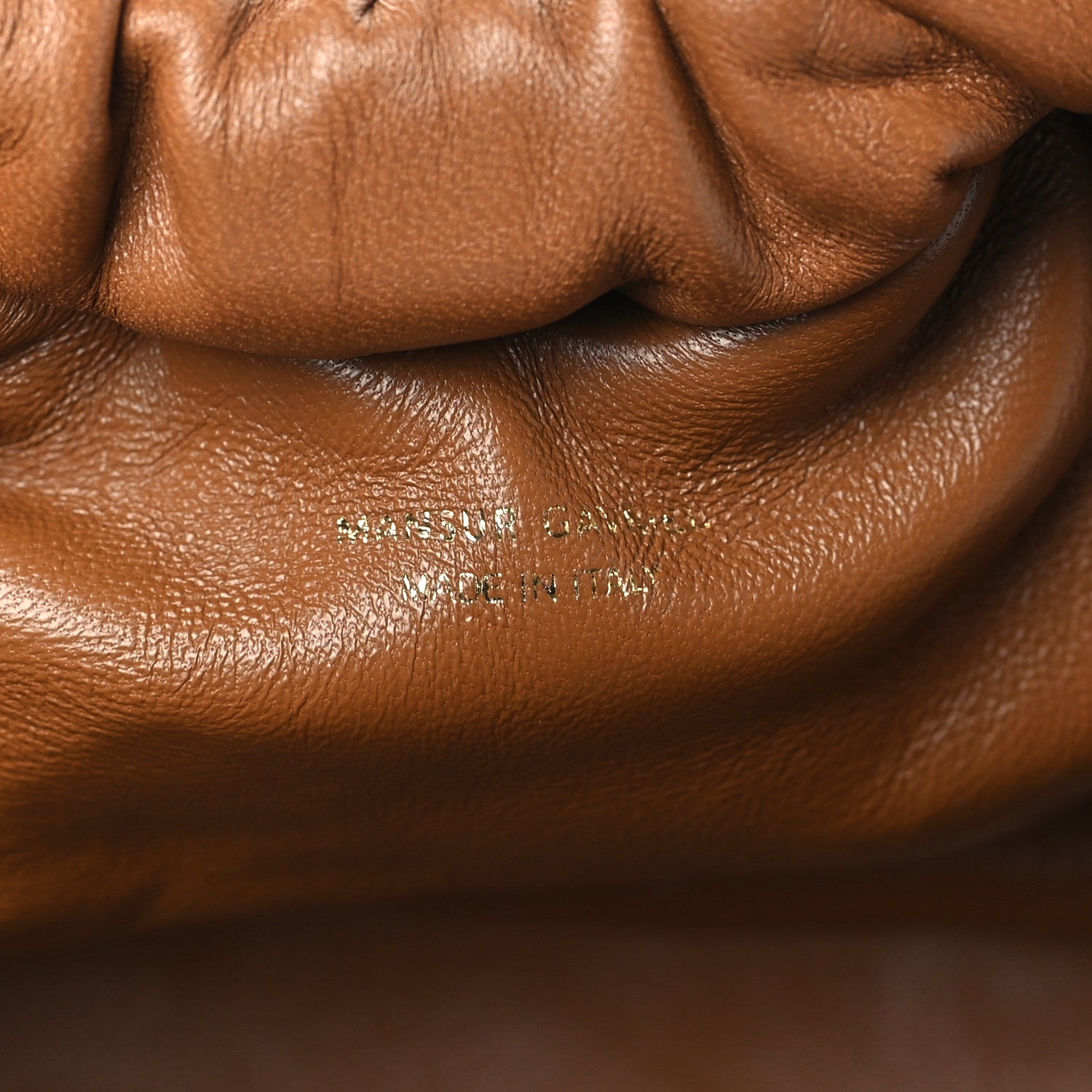 Mansur Gavriel Lambskin Cloud Mini Clutch Caramel 5 of 7