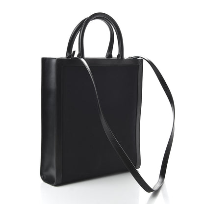 Celine Canvas Calfskin Small Vertical Cabas Black 3 of 9