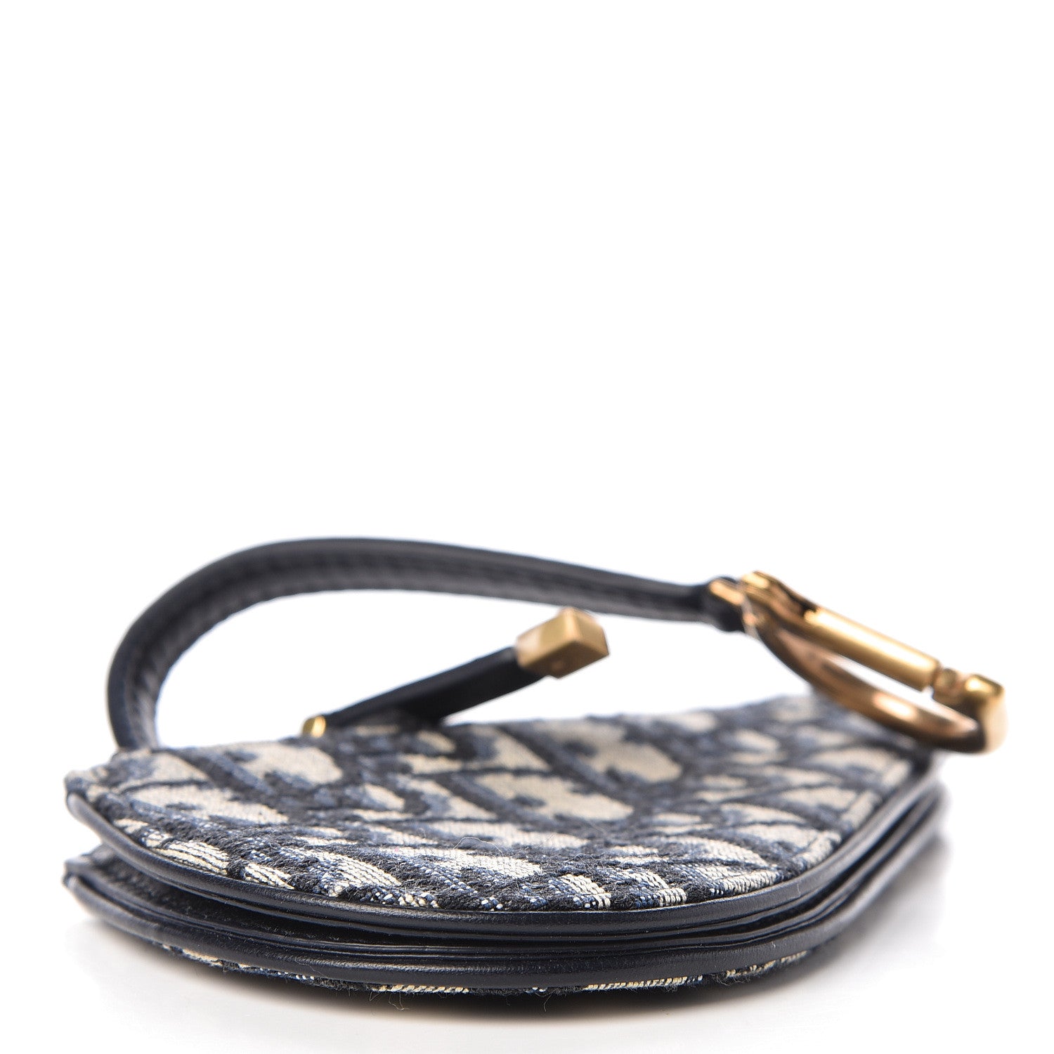 Christian Dior Oblique Saddle Coin Purse Blue 4 of 8
